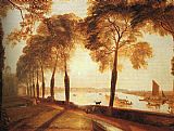Joseph Mallord William Turner Canvas Paintings - Mortlake Terrace